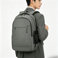 Sac à dos de voyage pour ordinateur portable, résistant à l'eau, durable, élégant, multi-poches, avec des compartiments pour hommes, pour le collège, le travail quotidien