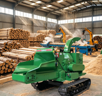 Déchiqueteuse à bois à large application avec gorge de 250 mm et rotation réversible pour le tri et le déchiquetage de déchets de bois mixtes