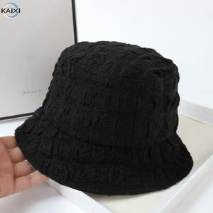 <span class=keywords><strong>Sombreros</strong></span> de cubo de Seersucker finos de verano <span class=keywords><strong>para</strong></span> <span class=keywords><strong>mujer</strong></span>, novedad de <span class=keywords><strong>2022</strong></span>, sombrero de cubo de sombrilla de moda plisado que combina con todo - Product Image 6