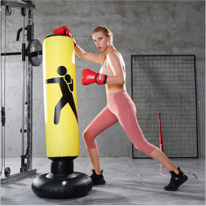 Custom Pattern Custom Color Sand Filled Pedestal Boxing Punching <b>Bag</b> PVC Heavy Inflatable with <b>Stand</b> for Home Gym Fitness - Product Image 3