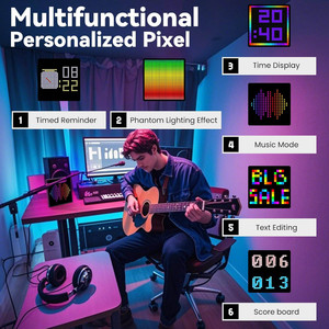 Loy 16x16 32x32 64x64 RGB pixel Art <span class=keywords><strong>LED</strong></span> hiển thị khung Dot Matrix <span class=keywords><strong>LED</strong></span> pixel Màn hình hiển thị cho bàn thông minh - Product Image 3