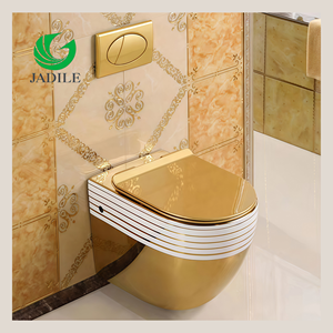 <span class=keywords><strong>WC</strong></span> mural <span class=keywords><strong>suspendu</strong></span> de luxe, toilettes en céramique plaquées or, <span class=keywords><strong>WC</strong></span> <span class=keywords><strong>suspendu</strong></span> - Product Image 1