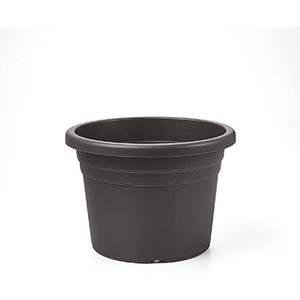 Maceta JESOLO de 13.6 Litros, Diámetro 35cm, Plástico Antracita, Diseño Minimalista con Orificio de Drenaje, Hecho en Italia - Product Image 1