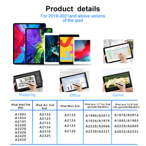 Hot bán stylus, có thể sạc lại hoạt động Stylus kỹ thuật số stylist bút chì Tương thích với iPad/iPad Pro/mini/không khí/iPhone - Product Image 5