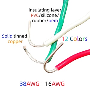 Oem cách điện điện dây cáp PVC/Silicone/đồng lõi rắn tùy chỉnh cho trang trí nội thất thiết bị di động xây dựng/sưởi ấm - Product Image 3