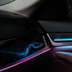 Kit d'éclairage d'ambiance de haute qualité pour voiture RHD, comprenant quatre bandes lumineuses pour portières et console centrale, avec 10 options de couleurs - Product Image 6