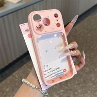 Coque de téléphone INS English Stars pour iPhone 17 18 Pro Max 16 15 11 – Coque arrière transparente en acrylique 2-en-1 de protection instantanée