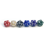 Compteur de vie à 20 faces, dés numériques à séquence de compte à rebours en perles D20 pour jeux de cartes et jeux de société