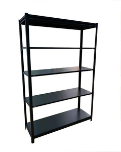 Estante de almacenamiento de ángulo de hierro ranurado, estantería de apilamiento de Metal, estantes de almacenamiento de carga ligera - Product Image 3