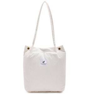 Bolsa de Hombro de Pana Gruesa a la Moda, Bolsa de Compras Reutilizable para Mujer - Product Image 3