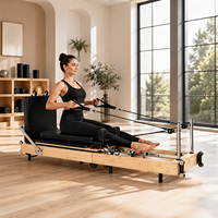 Reformer de Pilates de Madera de Roble Directo de Fábrica con Marco Plegable para Pedidos al por Mayor
