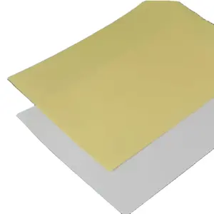 Manufacturer Self Adhesive 80GSM Semi Gloss Paper Based Adhesive/Hot Melt Adhesive Composited with White/Yellow Liner