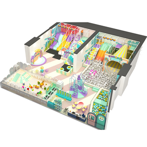 Parque Infantil Interior Playpedia con Pared de Escalada, Piscina de Pelotas de Espuma, Tobogán Diverso, Capacidad para 50-100 Niños - Product Image 6