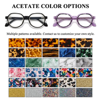 Lunettes de lecture 2026 certifiées CE en bio-acétate gris géométrique, de luxe durable, faites à la main, légères, imprimées, haute qualité, pour jeunes
