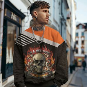 <span class=keywords><strong>Pull</strong></span> d'hiver unisexe personnalisé avec nom imprimé, logo personnalisé, <span class=keywords><strong>pull</strong></span> à col rond, anti-boulochage, respirant, caractéristiques de port - Product Image 4