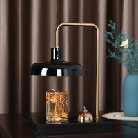 Lampe électrique à cire fondante en marbre pour aromathérapie avec veilleuse, minuterie, hauteur réglable et prises multiples pour usage intérieur/extérieur