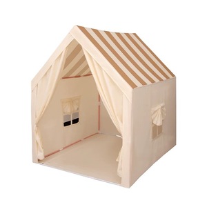 Kids Indoor Large Soft Toy Foldable Princess Play Tent with Mosquito <b>Net</b> Portable Blue Oxford Fabric - Product Image 5