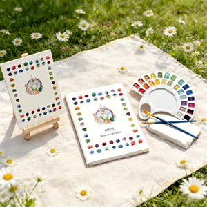 Ensemble de peinture artistique DIY avec pinceaux, pour <span class=keywords><strong>dessin</strong></span> coloré personnalisable, peinture à l'<span class=keywords><strong>aquarelle</strong></span>, et ensemble de peinture pliable type accordéon pour pages d'art. - Product Image 3