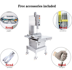 Automatic meat <b>bone</b> <b>saw</b> cutting machine for cutting frozen meat suitable for beef steak pork chops lamb frozen fish - Product Image 1