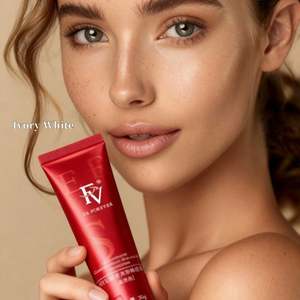 Base de Maquillaje Líquida Natural Impermeable FV, Tono de Piel Oscuro, Control de Grasa, Corrector, Blanqueador, Iluminador, Acabado Mate, 30 ml - Product Image 3