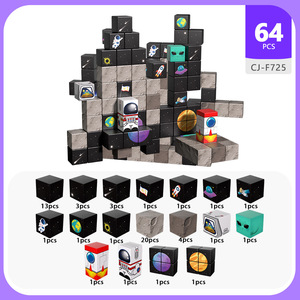 Juguete creativo de arreglo de bloques magnéticos para aprendizaje inteligente Venta al por mayor Venta al por menor Dropshipping disponible para niños de 3 años Plus - Product Image 5