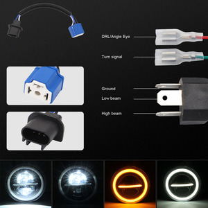 LELANPU Faro LED Rotondo da 7 Pollici per Moto e Fuoristrada, Accessorio per Jeep Wrangler - Product Image 4