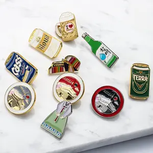 Wholesale Metal Pins Supplier Glitter Brooch Anime Hard Enamel Pin Soft Lapel Badge Manufacturer Custom Enamel Pin