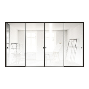 Portes automatiques intelligentes, verre, capteur à lévitation magnétique, <span class=keywords><strong>rail</strong></span> <span class=keywords><strong>suspendu</strong></span>, coulissantes, installation domestique et publique - Product Image 1