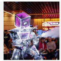 Disfraz De Robot Con Luces Led Para Adulto Costume de Robot Led