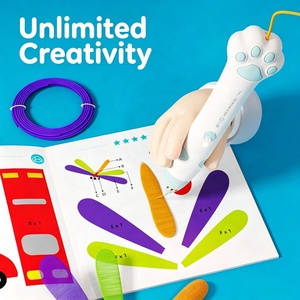 Stylo d'impression 3D EPT résistant aux basses températures avec design de patte de <span class=keywords><strong>chat</strong></span> mignon, filament PCL, autonomie de 45 minutes pour les projets artistiques et créatifs des enfants - Product Image 2