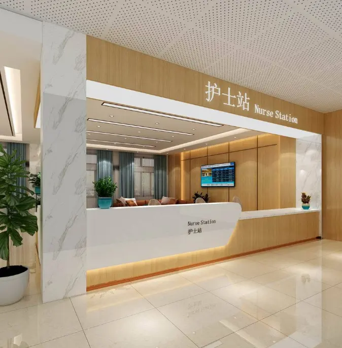 Forma personalizzata Ospedale Stazione di Infermiere Reception reception Tavolo, mobili Reception per hotel