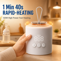 Chauffe-biberon portable USB rechargeable W3 pour bébé, chauffe-lait rapide, fournitures de puériculture OEM