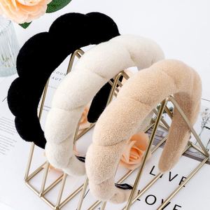 Bandeau en éponge nuageuse à couronne haute pour le lavage du visage, le maquillage, le spa, les mariages, les cadeaux de demoiselle d'honneur, unisexe, en tissu éponge doux - Product Image 1