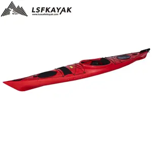 Ghế Đơn Một Người 15.7FT Đua Ngồi Trong Xuồng LLDPE Nhựa Kayak Biển Kayak