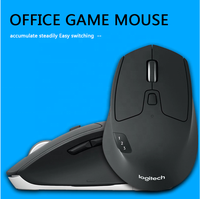 Mouse Nirkabel Logitech M720 Triathlon Multi Perangkat 2.4G Isi Ulang untuk Kantor dan Gaming, Cocok untuk Komputer dan Laptop