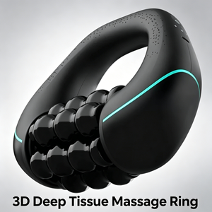Mini Masajeador de Rodillos Percusivos con 24 Nodos de Masaje para Relajación Muscular Profunda y Recuperación Corporal - Product Image 1
