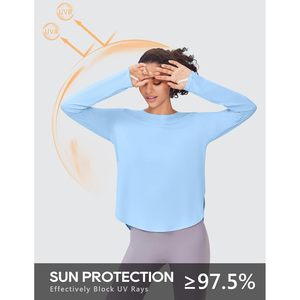 FOXA Paquete de 2 camisetas deportivas de manga larga para mujer, UPF 50, ligeras, atléticas, para correr y hacer senderismo - Product Image 4