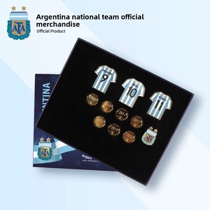 [Oficial y Genuino] Selección Nacional de Argentina |   <span class=keywords><strong>Balón</strong></span> de Fútbol Conmemorativo del <span class=keywords><strong>Balón</strong></span> de Oro 2021 para el Número 10, Caja de Regalo - Product Image 3