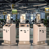 Kiosque de paiement en espèces en libre-service LIEN, distributeur de cartes pour l'enregistrement à l'hôtel, machine de change de devises, guichet automatique, SDK, écran tactile, sur pied