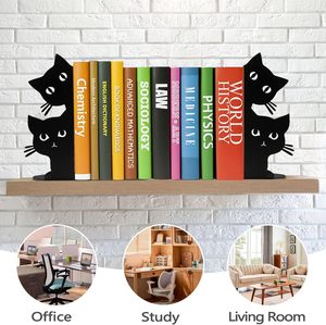 Porte-livres Chat Paresseux pour Étagères – Décoratifs, Modernes, Métalliques et Mobiles pour Livres Lourds – Butées de Livres pour Bureau et Décoration Intérieure - Product Image 3