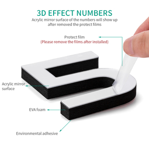 Đồng Hồ Treo Tường Kỹ Thuật Số Bắc Âu Trang Trí Nhà Cửa Lớn Tự Làm Hiện Đại Đồng Hồ Treo Tường 3D Wanduhr Cho Phòng Khách - Product Image 6