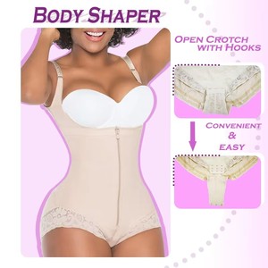 Moldeador de cuerpo de alta compresión Faha Colombiana Post Cirugía Moldeadora Md Post <span class=keywords><strong>Parto</strong></span> Para Mujer Gaine Amincissante Femme BBL Vaina - Product Image 4