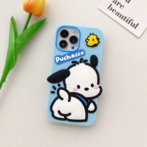 Custodia per Telefono 3D a Forma di Cane Pacha Carino, Adatta per iPhone 15 Pro Max, 14, 11, XR, XS, Nuovo Stile Giapponese e Coreano - Product Image 3