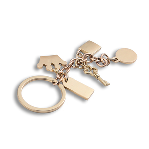Cadeaux souvenirs, porte-clés de luxe, pendentifs variés, couronne dorée, faux diamant, porte-clés en alliage de zinc - Product Image 6