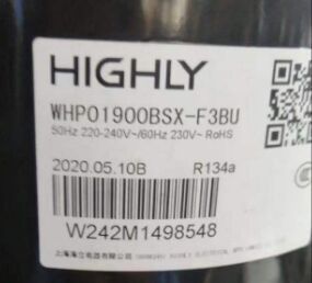 Cao tốc độ không đổi máy nén WHP02300RCV-H3BU whp18000asc3c9eq WHP01900BSX-F3BU4 máy nén quay - Product Image 5