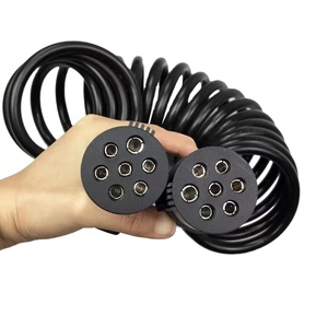 Accessoires pour véhicules Câble spiralé à 7 brins Câble spiralé pour <span class=keywords><strong>remorque</strong></span> Tracteur <span class=keywords><strong>Voiture</strong></span> Ebs Câble spiralé Fils électriques Câbles d'alimentation - Product Image 1