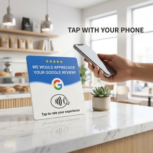 Tarjeta NFC 215 Programable para Reseñas de <span class=keywords><strong>Google</strong></span>, Estación NFC para Mesa, 13.56Mhz, Código QR Editable, Tarjeta de Transferencia - Product Image 6