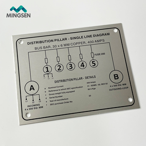 Tùy chỉnh thương hiệu logo tên nơi đánh bóng nhôm kết dính mạnh mẽ Nhôm Tên tấm kim loại Sticker - Product Image 4