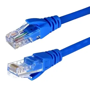 EXC kabel Patch Rj45 tembaga murni, kecepatan tinggi 99% UTP Cat5 1M/50M/100M Cat5e jumper PVC jaket LAN kabel jaringan