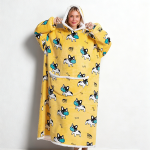 Indoor Outdoor <strong>Men</strong> Women Keep Warm Winter Super Soft Warm Cozy Adults Teens Kids <strong>Blanket</strong> <strong>Hoodie</strong> Long Hooded Sweatshirt <strong>Blanket</strong> - Product Image 2